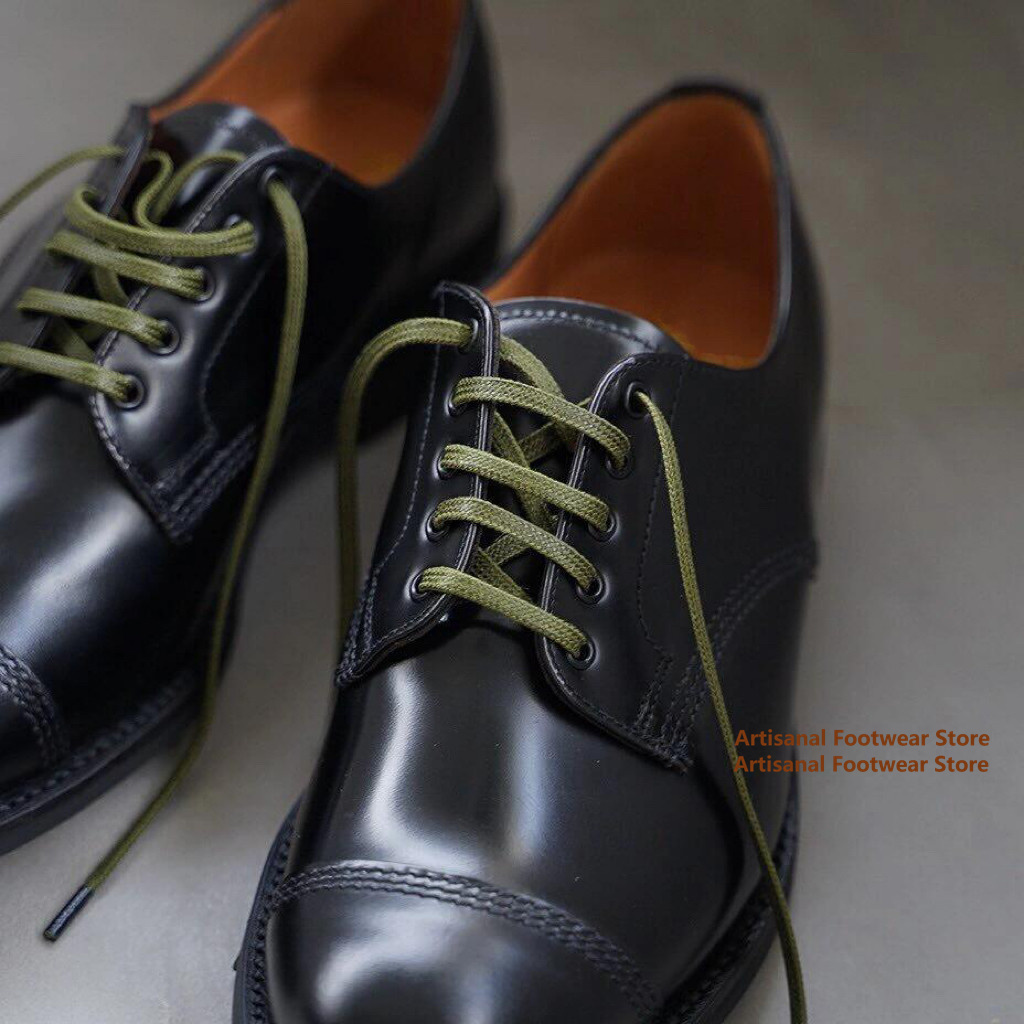 남성용 검은색 광택 가죽 옥스퍼드 슈즈, 끈으로 묶는  - Leather Shoe Polish 리뷰 및 가격