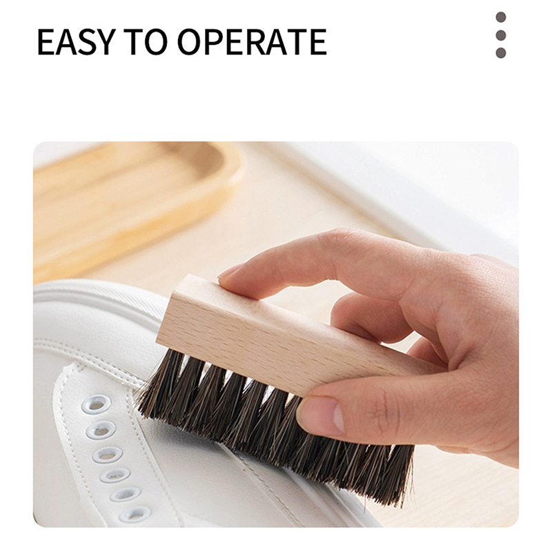 유용한 나무 손잡이 신발 광택제 브러시, 플라스틱 털, - Shoe Cleaning Brush 리뷰 및 가격